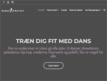 Tablet Screenshot of danceproject.dk